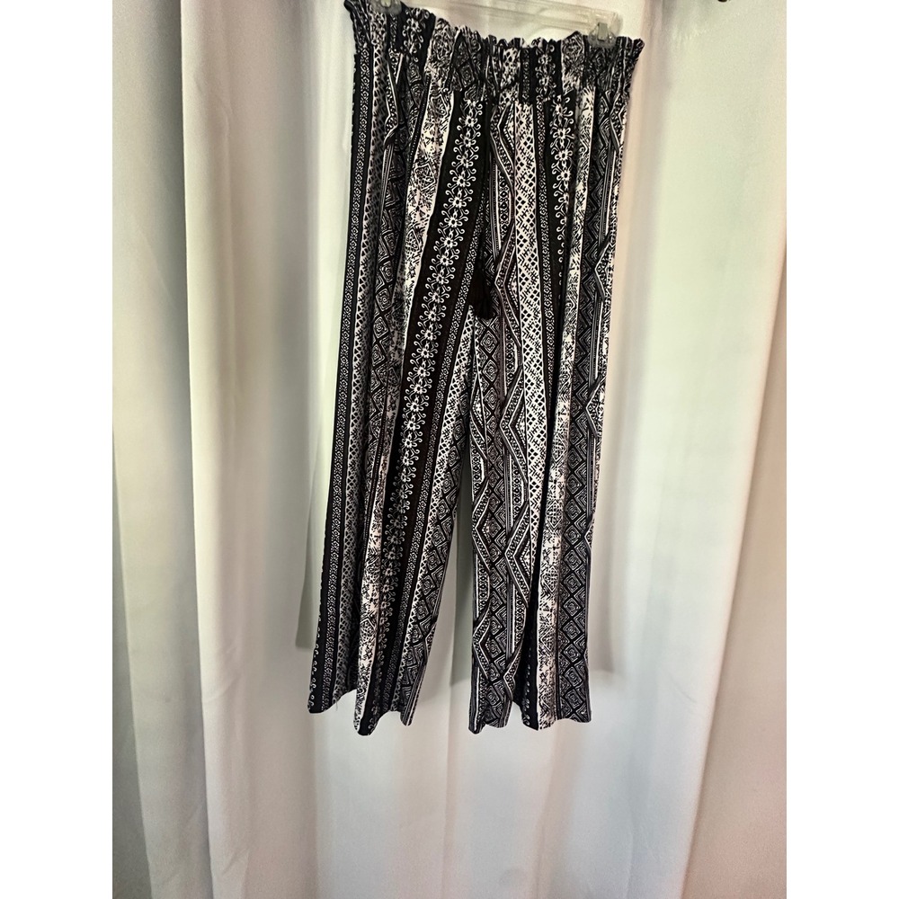 West Loop Palazzo Pants Bohemian Print Wide Leg‎ Comfy Casual Extra Large XL